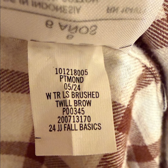 Boys Size 6 Janie and Jack Brown Plaid Button Down Shirt Long Sleeve Cotton - Picture 8 of 8